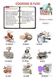 Some i had never learned, while others just seemed unusual. Cooking Verbs English Esl Worksheets For Distance Learning And Physical Classrooms