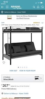 Twin Over Futon Bunk Bed With Mattress Included 2021 Futon Bunk Bed Bunk Beds Futon