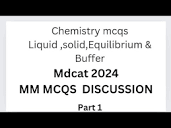ChemISTRY MM MCQS LIQUID,SOLID,EQUILLIBRIUM & BUFFER SOLUTION MCQS ...