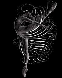 Black And White Dance Art In Love With This Picture With Images Black White Art Ballet Art White Art