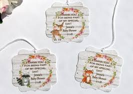 This kit includes the unique exclusive welcome baby banner to the cutesy 6″ animal cutouts, specially curated lush green balloon. Custom Text Woodland Baby Shower Favor Tags Baby Animal Baby Shower Favor Tags Rustic Favor Tags Baby Shower Thank You Tags Party Diy Decorations Aliexpress