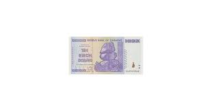 Image result for zimbabwe billion dollar note