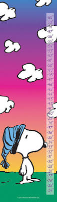 Description Peanuts Growth Chart Featuring Snoopy