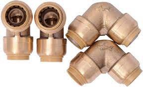 Pex plumbing system sharkbite fittings. Sharkbite U248lfa4 90 Degree Elbow Plumbing Pipe Connecto 1 In Pex Fittings Push To Connect Copper Cpvc 1 2 Inch Brass Amazon Com
