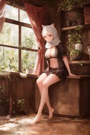 Hijab Catgirl in Abandoned House : r hent_ai