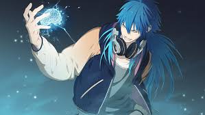 Makoto has steel blue hair and eyes and is described as an incredibly handsome individual that is even more good looking than your average handsome guy, so much so that he is suitable for teruhashi kokomi. Hd Wallpaper Male Anime Character Headphones Brain Guy Blue Hair Dramatical Murder Wallpaper Flare
