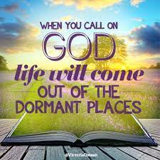 When You Call On God, Life Will Come Out Of The Dormant Places. | Cheerful  Quotes, Inspirational Words, Religious Quotes