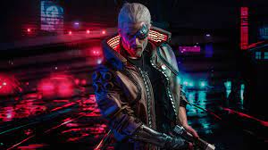 Cyberpunk 2077, screen shot, city, night, neon, neon glow. Cyberpunk 2077 Geralt 4k Wallpaper 5 1345