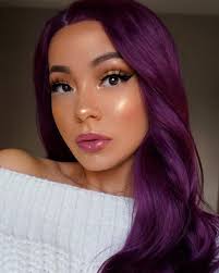 833 Likes 13 Comments Marylia Scott Maryliascott On Instagram Grape Ape Wig From Donalovehair Prep Purple Hair Hair Beauty Dyed Hair