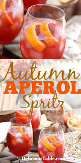 Autumn Aperol Spritz In 2020 Cocktail Drinks Recipes Aperol Spritz Aperol
