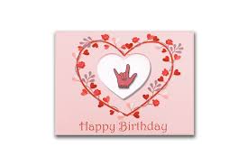 Happy Birthday In Sign Language Images Handmade I Love You Greeting Card American Sign Language Pin Signing I Love You Asl Lapel Pin B Valentine S Day Greeting Cards Birthday Cards Cards