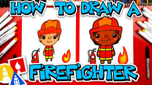 Email a photo of your art: How To Draw A Firefighter Art For Kids Hub