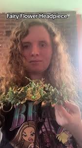 Woman Who Put Metal Flower Headpiece