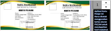 Cara mengubah desain template kartu nisn pada dapodik. Aplikasi Kartu Nisn Berbasis Excel Intel Madrasah