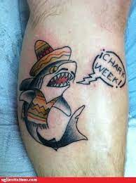 Hawaiian tattoo shark tattoos tattoos traditional tattoo man body art tattoos tattoos for guys tattoosnob on instagram: Ugliest Tattoos Funny Tattoos Funny Tattoos Shark Tattoos Tattoos