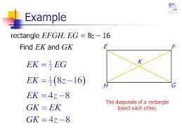 Example 8 - Rent Is A Rectangle. Its Diagonals Meet At O. Find X If