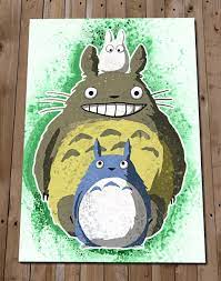 The new release lately from the studio ghibli team are: My Neighbour Totoro Print Studio Ghibli Poster Totoro Watercolour Painting Wall Art Home Decor Anime Gift Idea Amazon Co Uk Handmade Products