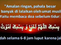 Doa Sebelum Tidur Dan Artinya Yang Singkat Mudah Di Hafal