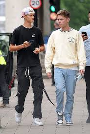 Romeo beckham leaves burberry's festive event held at their london flagship store on regent street on november 3, 2015 in london, england. Romeo Beckham 18 Is Spotted At The Wheel Of A 65 000 Maserati Before Hanging Out With Pal Hrvy Daily Mail Online