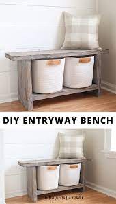 Easy Diy Entryway Bench For 10 Video Video Diy Furniture Plans Diy Entryway Diy Furniture