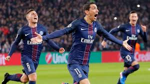 Neymar (barcelona) from a free kick with a right footed shot to the top left corner. Di Maria Scores 2 As Psg Stuns Barcelona In Champions League Sportsnet Ca