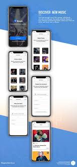 Ios App Mockup Musyk On Behance Ios App Design Ios App App