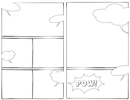 These printable comic book templates work just fine! Kids Online Creative Comics Community Avon Free Public Library