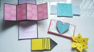 Staple ribbon trim to the top of the patterned paper for a bit of decoration. How To Make Scrapbook Pages 5 Different Cards Ideas Diy Scrapbook Making Birthday Cards Youtube