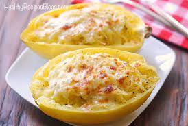 Baked Spaghetti Squash With Cheese Healthy Recipes Blog Recipe Cheesy Spaghetti Squash Recipes Spaghetti Squash