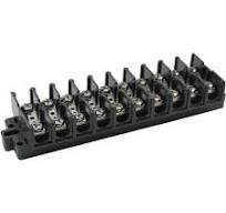 10-Pole Thermal Plastic Terminal Strip, 60 Amps, 600