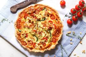 Courgette Quiche With Cherry Tomatoes Feta The Last Food Blog Recipe Vegsage Http Www Thelastfoodblog Com Courgette Quic Food Blog Cherry Tomatoes Food