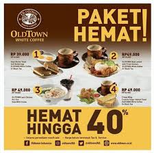 At oldtown white coffee indonesia, we offer position at our corporate offices, as well as in all our f&b outlets across the country. Save Up To 40 From Old Town White Coffee April 2018 Gotomalls