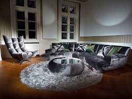 Modular system with two seat depths; Halbrundes Sofa Cloud 7 Bretz Modern Stoff 3 Platze