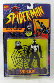 Black And Green Spiderman Action Figure 1995 Black Costume Spider Man Action Figure Animated Series Toybiz Moc New Toybiz Cartoon Posters Action Figures Spiderman