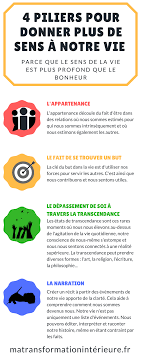 4 Piliers Pour Donner Plus De Sens A Notre Vie Sens De La Vie La Vie Conseils De Vie
