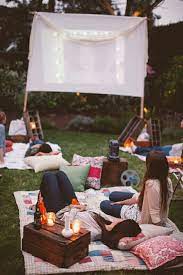 This method makes for one big celebration and will help everyone get to know each other better before the big day. Love Is Love Backyard Movie Nights Outdoor Movie Nights Backyard Party