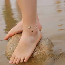**can make any size message me** feel free to ask me any questions about this awesome anklet Ankle Bracelets For Women Initial Anklet 14k Gold Filled Layered Sunflower Ankle Bracelets Cute Boho Anklets With Initial Letter Ankle Bracelets For Teen Girls Jewelry Gifts D Pricepulse