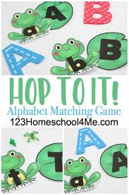Some kids just don't believe math can be fun, so that means it's up to you to change their minds! Hop To It Alphabet Matching Game Alphabet Matching Alphabet Preschool Matching Games