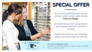 Our convenient locations in waterloo, cedar falls, independence and oelwein serve over 100,000 patients each year. Optometry Specials In Cedar Rapids Ia Corridor Family Eye Care