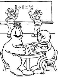 This handmade grover card will make your favorite sesame street fan giggle with joy! Telly Monster And Grover Learnig Math In Sesame Street Coloring Page Color Luna