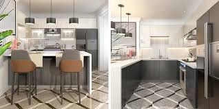 Small u shaped kitchen floor plans laflare co. Small U Shaped Beige Lacquer Kitchen Op18 L06