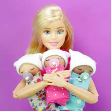 How To Make Mini Baby For A Barbie Or Miniature Dollhouse In This Video Tutorial I Show How I Made This Cute Miniature Baby W Barbie Diy Barbie Dolls Diy Doll