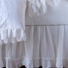 Browse a variety of housewares, furniture and decor. Bella Notte Linen Whisper French Country White Bed Skirt Full Queen Queen Kathy Kuo Home