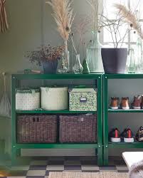Kolbjorn Shelf Unit Indoor Outdoor Green Ikea In 2020 Ikea Outdoor Shelves Shelf Unit