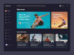 Exploration Skateboard Video Platform In 2021 Web Design Skateboard Videos Web App Design