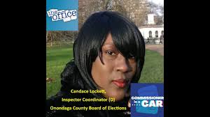 Commissioner in a Car: Candace Lockett Democratic Elections inspector  Coordinator at OCBOE