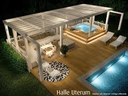 Bilderesultat For Altan Med Tak Hot Tub Backyard Jacuzzi Outdoor Outdoor Pergola