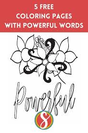 Pin on coloring pages lineart whether you are looking for printable complex pages or sweet and simple designs you re sure to find a page you love below. 5 Free Powerful Words Coloring Pages Stevie Doodles Free Printable Coloring Pages