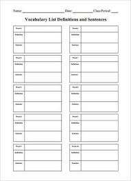 Word Pdf Free Premium Templates Vocabulary Worksheets Worksheet Template Vocabulary