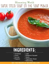 Recipe This Slimming World Super Speed Soup In The Soup Maker Recipe Slimming World Speed Food Soup Maker Recipes Speed Soup